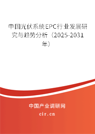 中國(guó)光伏系統(tǒng)EPC行業(yè)發(fā)展研究與趨勢(shì)分析（2025-2031年）
