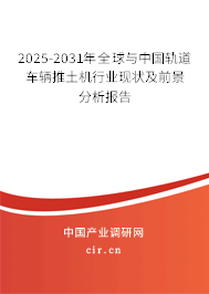 2025-2031年全球與中國(guó)軌道車輛推土機(jī)行業(yè)現(xiàn)狀及前景分析報(bào)告