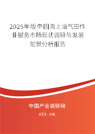 2025年版中國(guó)海上油氣田作業(yè)服務(wù)市場(chǎng)現(xiàn)狀調(diào)研與發(fā)展前景分析報(bào)告