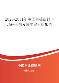 2025-2031年中國(guó)機(jī)械密封市場(chǎng)研究與發(fā)展前景分析報(bào)告