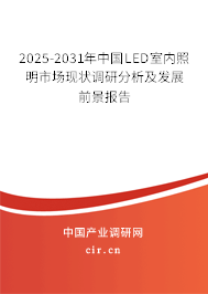 2025-2031年中國LED室內(nèi)照明市場現(xiàn)狀調(diào)研分析及發(fā)展前景報告