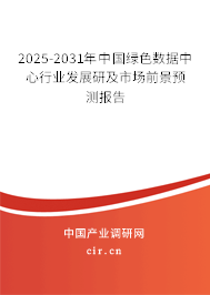 2025-2031年中國(guó)綠色數(shù)據(jù)中心行業(yè)發(fā)展研及市場(chǎng)前景預(yù)測(cè)報(bào)告