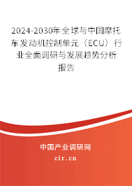 2024-2030年全球與中國摩托車發(fā)動機(jī)控制單元（ECU）行業(yè)全面調(diào)研與發(fā)展趨勢分析報告