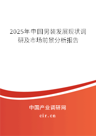 2025年中國(guó)男裝發(fā)展現(xiàn)狀調(diào)研及市場(chǎng)前景分析報(bào)告