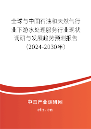 全球與中國石油和天然氣行業(yè)下游水處理服務(wù)行業(yè)現(xiàn)狀調(diào)研與發(fā)展趨勢預(yù)測報告（2024-2030年）