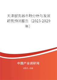 天津服務(wù)器市場分析與發(fā)展趨勢預(yù)測報告（2023-2029年）