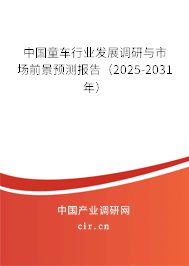 中國(guó)童車(chē)行業(yè)發(fā)展調(diào)研與市場(chǎng)前景預(yù)測(cè)報(bào)告（2025-2031年）
