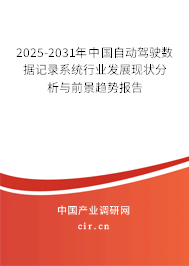 2025-2031年中國自動駕駛數(shù)據(jù)記錄系統(tǒng)行業(yè)發(fā)展現(xiàn)狀分析與前景趨勢報告