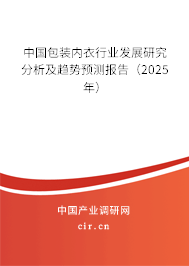 中國包裝內(nèi)衣行業(yè)發(fā)展研究分析及趨勢預(yù)測報告（2025年）