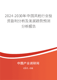 2023-2029年中國風(fēng)槍行業(yè)投資盈利分析及發(fā)展趨勢預(yù)測分析報告