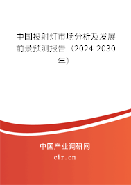 中國投射燈市場分析及發(fā)展前景預(yù)測報告（2024-2030年）