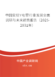 中國安規(guī)Y電容行業(yè)發(fā)展全面調(diào)研與未來趨勢報告（2025-2031年）