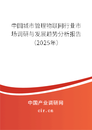 中國(guó)城市管理物聯(lián)網(wǎng)行業(yè)市場(chǎng)調(diào)研與發(fā)展趨勢(shì)分析報(bào)告（2025年）