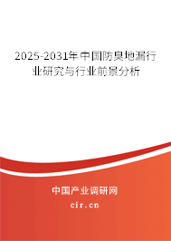 2025-2031年中國防臭地漏行業(yè)研究與行業(yè)前景分析