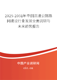 2025-2031年中國(guó)高速公路路網(wǎng)建設(shè)行業(yè)發(fā)展全面調(diào)研與未來趨勢(shì)報(bào)告