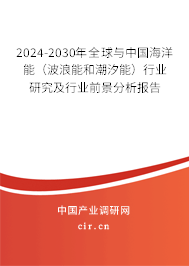 2024-2030年全球與中國海洋能（波浪能和潮汐能）行業(yè)研究及行業(yè)前景分析報(bào)告