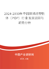 2024-2030年中國聚烯烴塑性體（POP）行業(yè)發(fā)展調(diào)研與趨勢(shì)分析