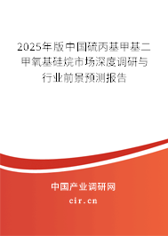 2025年版中國硫丙基甲基二甲氧基硅烷市場深度調(diào)研與行業(yè)前景預(yù)測報告