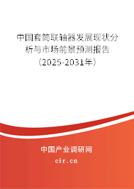 中國套筒聯(lián)軸器發(fā)展現(xiàn)狀分析與市場前景預(yù)測報告（2025-2031年）