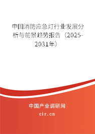 中國(guó)消防應(yīng)急燈行業(yè)發(fā)展分析與前景趨勢(shì)報(bào)告（2025-2031年）