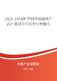 2025-2031年中國泄露遏制產(chǎn)品行業(yè)研究與前景分析報告