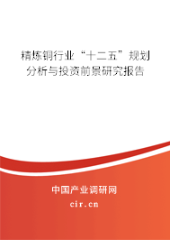 精煉銅行業(yè)“十二五”規(guī)劃分析與投資前景研究報(bào)告