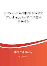2025-2031年中國鋁卷帶退火爐行業(yè)深度調研及市場前景分析報告