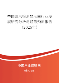 中國氯氣檢測顯示器行業(yè)發(fā)展研究分析與趨勢預(yù)測報告（2025年）
