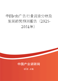 中國rtb廣告行業(yè)調查分析及發(fā)展趨勢預測報告（2025-2031年）