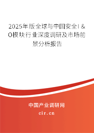 2025年版全球與中國安全I＆O模塊行業(yè)深度調(diào)研及市場前景分析報告