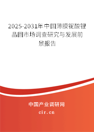 2025-2031年中國(guó)薄膜鈮酸鋰晶圓市場(chǎng)調(diào)查研究與發(fā)展前景報(bào)告