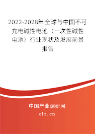 2022-2028年全球與中國不可充電堿性電池（一次性堿性電池）行業(yè)現(xiàn)狀及發(fā)展前景報(bào)告