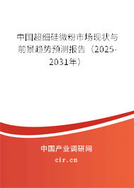 中國超細硅微粉市場現(xiàn)狀與前景趨勢預測報告（2025-2031年）