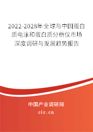 2022-2028年全球與中國蛋白質(zhì)電泳和蛋白質(zhì)分析儀市場深度調(diào)研與發(fā)展趨勢報告