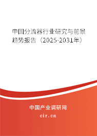 中國分流器行業(yè)研究與前景趨勢報告（2025-2031年）
