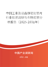 中國工業(yè)及設(shè)備靜密封墊片行業(yè)現(xiàn)狀調(diào)研與市場前景分析報告（2025-2031年）