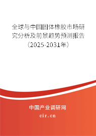 全球與中國固體橡膠市場研究分析及前景趨勢預(yù)測報告（2025-2031年）