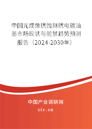 中國光成像抗蝕刻抗電鍍油墨市場現(xiàn)狀與前景趨勢預(yù)測報告（2024-2030年）