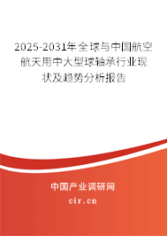 2025-2031年全球與中國航空航天用中大型球軸承行業(yè)現狀及趨勢分析報告