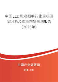 中國(guó)LED景觀照明行業(yè)現(xiàn)狀研究分析及市場(chǎng)前景預(yù)測(cè)報(bào)告（2025年）