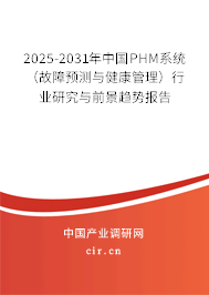 2025-2031年中國PHM系統(tǒng)（故障預測與健康管理）行業(yè)研究與前景趨勢報告