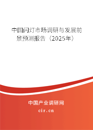 中國閃燈市場調(diào)研與發(fā)展前景預(yù)測報告（2025年）