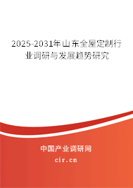 2025-2031年山東全屋定制行業(yè)調研與發(fā)展趨勢研究