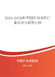 2025-2031年中國手機(jī)滑軌行業(yè)現(xiàn)狀與趨勢分析