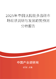2024年中國(guó)太陽能多晶硅市場(chǎng)現(xiàn)狀調(diào)研與發(fā)展趨勢(shì)預(yù)測(cè)分析報(bào)告