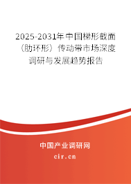 2025-2031年中國梯形截面（肋環(huán)形）傳動(dòng)帶市場深度調(diào)研與發(fā)展趨勢報(bào)告