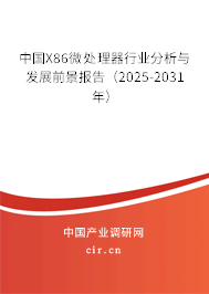 中國X86微處理器行業(yè)分析與發(fā)展前景報(bào)告（2025-2031年）