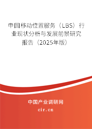 中國移動位置服務（LBS）行業(yè)現(xiàn)狀分析與發(fā)展前景研究報告（2025年版）