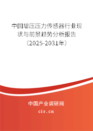 中國增壓壓力傳感器行業(yè)現(xiàn)狀與前景趨勢分析報告（2025-2031年）
