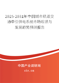 2025-2031年中國(guó)城市軌道交通牽引供電系統(tǒng)市場(chǎng)現(xiàn)狀與發(fā)展趨勢(shì)預(yù)測(cè)報(bào)告